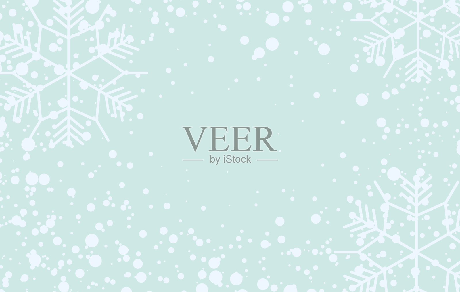 冬季雪景背景。圣诞节雪花矢量设计。飘落的白色雪花景观图案。节日降雪纹理装饰插图。插画图片素材