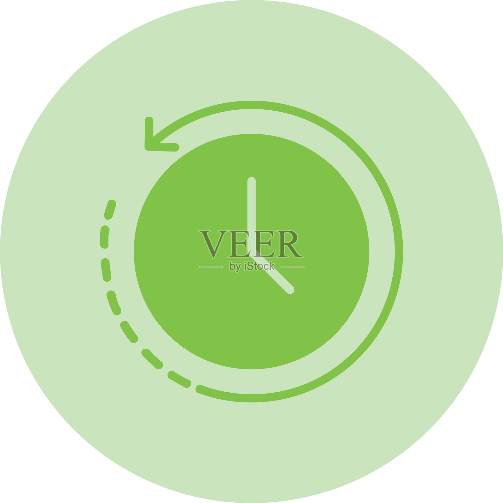 时间回溯图形圆形渐变图标插画图片素材