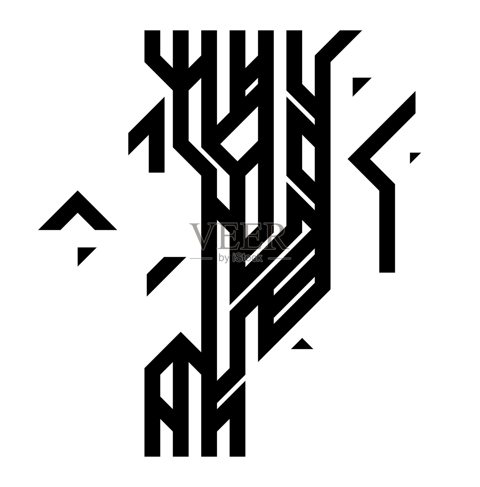 抽象矢量背景，迷宫般的几何壁纸动态艺术，艺术图案组合，创意迷宫抽象。插画图片素材