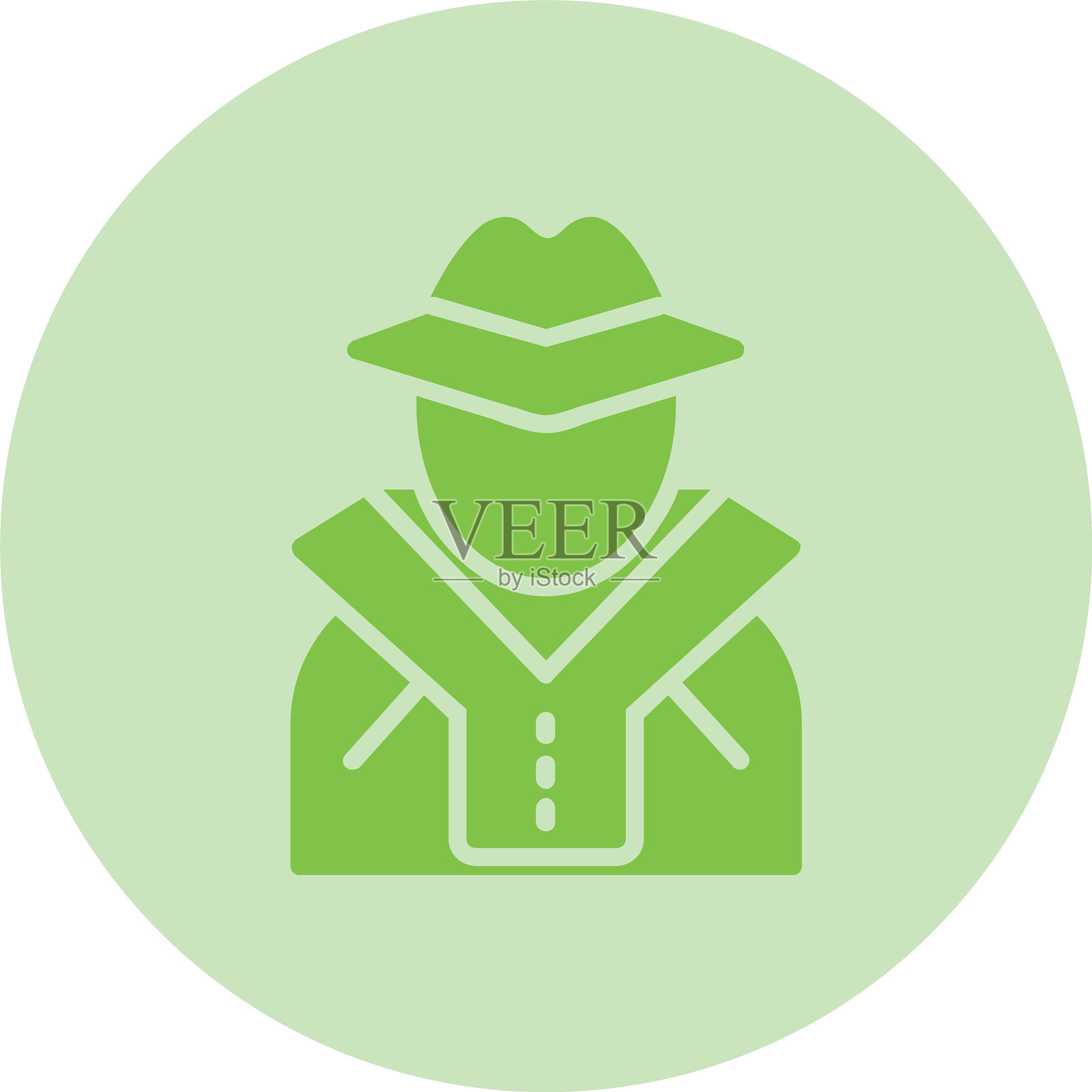 犯罪符号圆形渐变图标插画图片素材