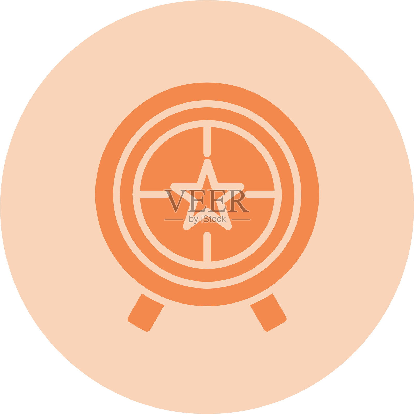 目标图标圆形渐变插画图片素材