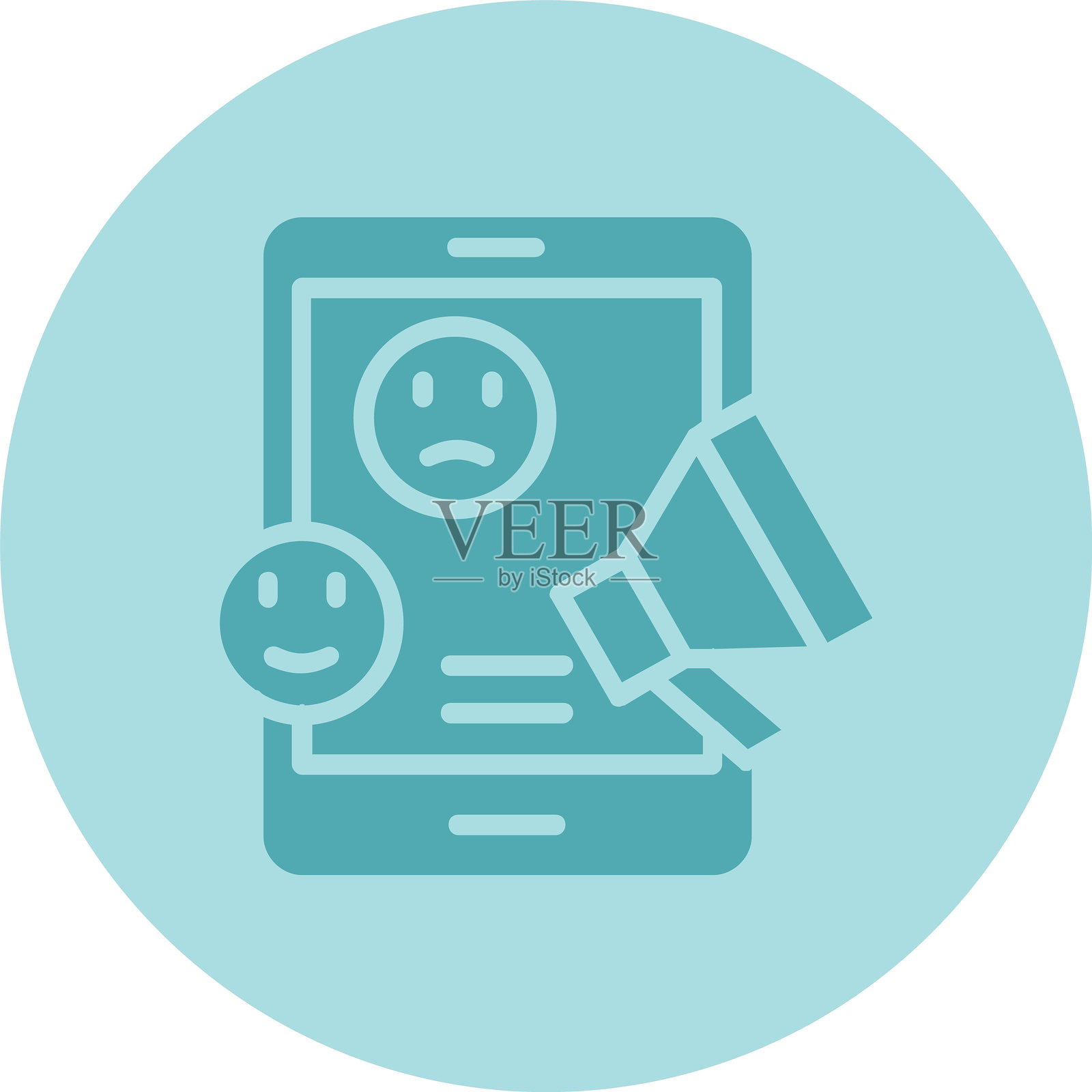 社交媒体图标圆形渐变设计插画图片素材