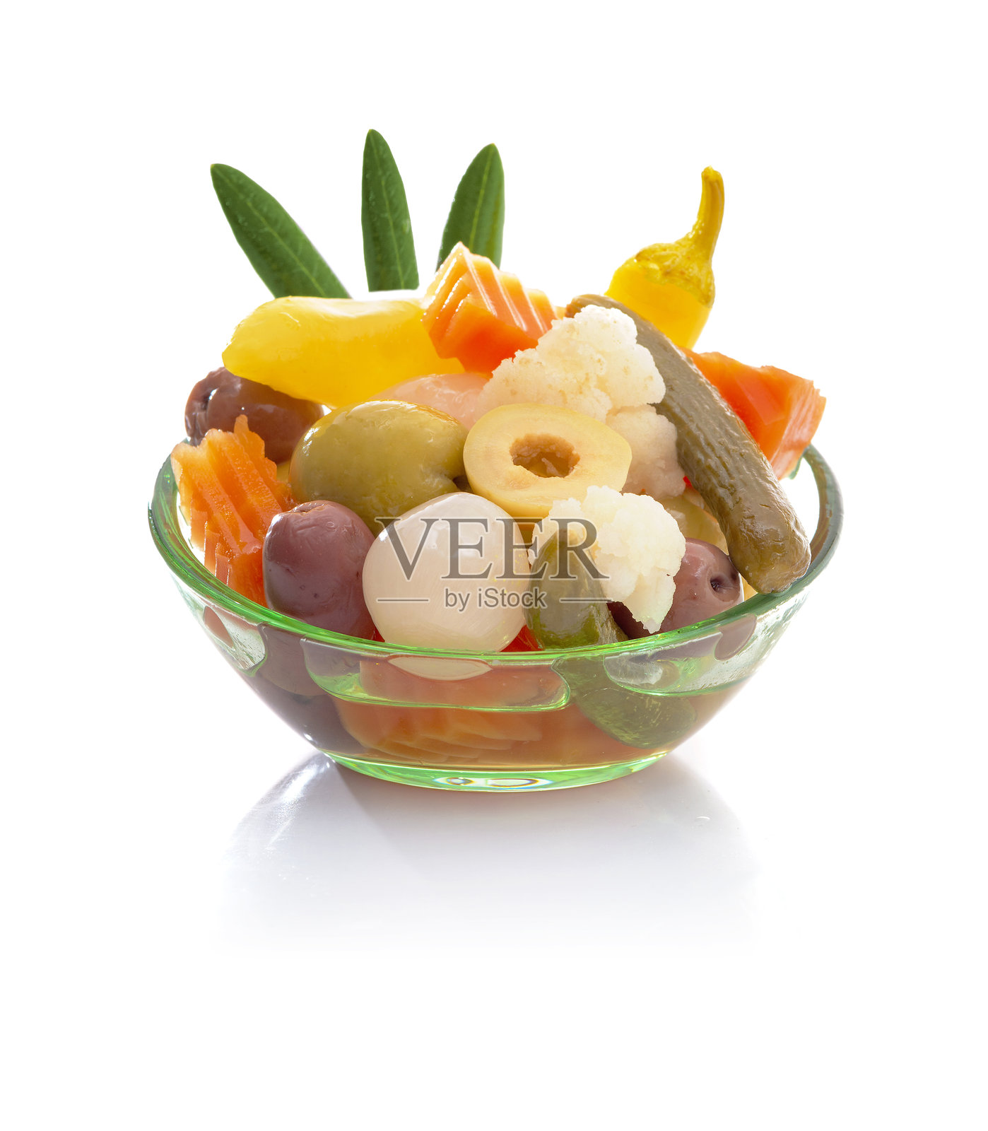 什锦蔬菜泡菜拼盘照片摄影图片