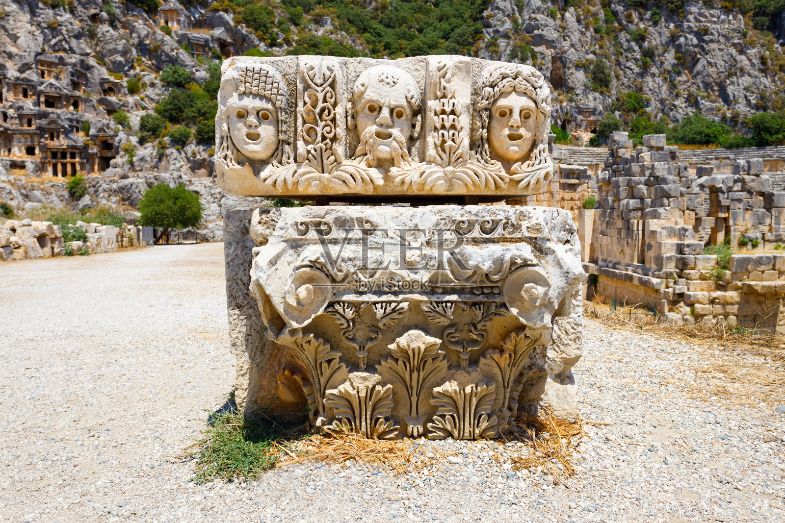 土耳其德姆雷的迈拉古城遗址照片摄影图片