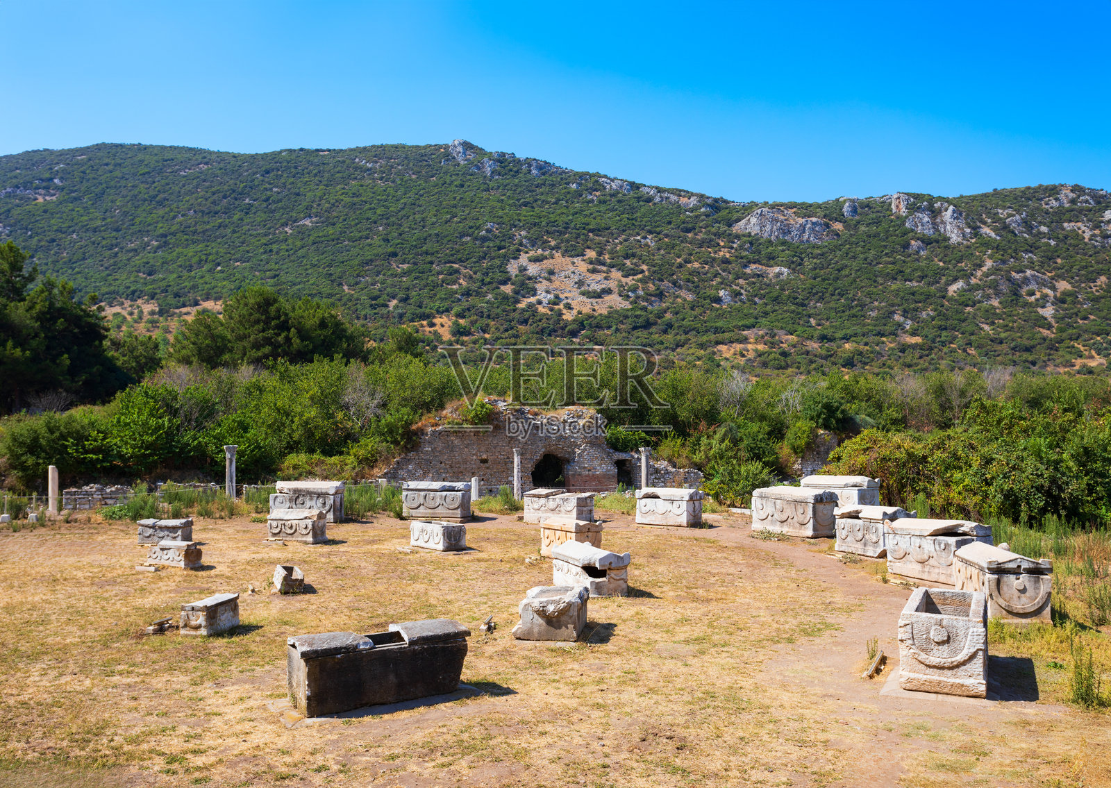 以弗所古希腊城市位于土耳其伊兹密尔省照片摄影图片