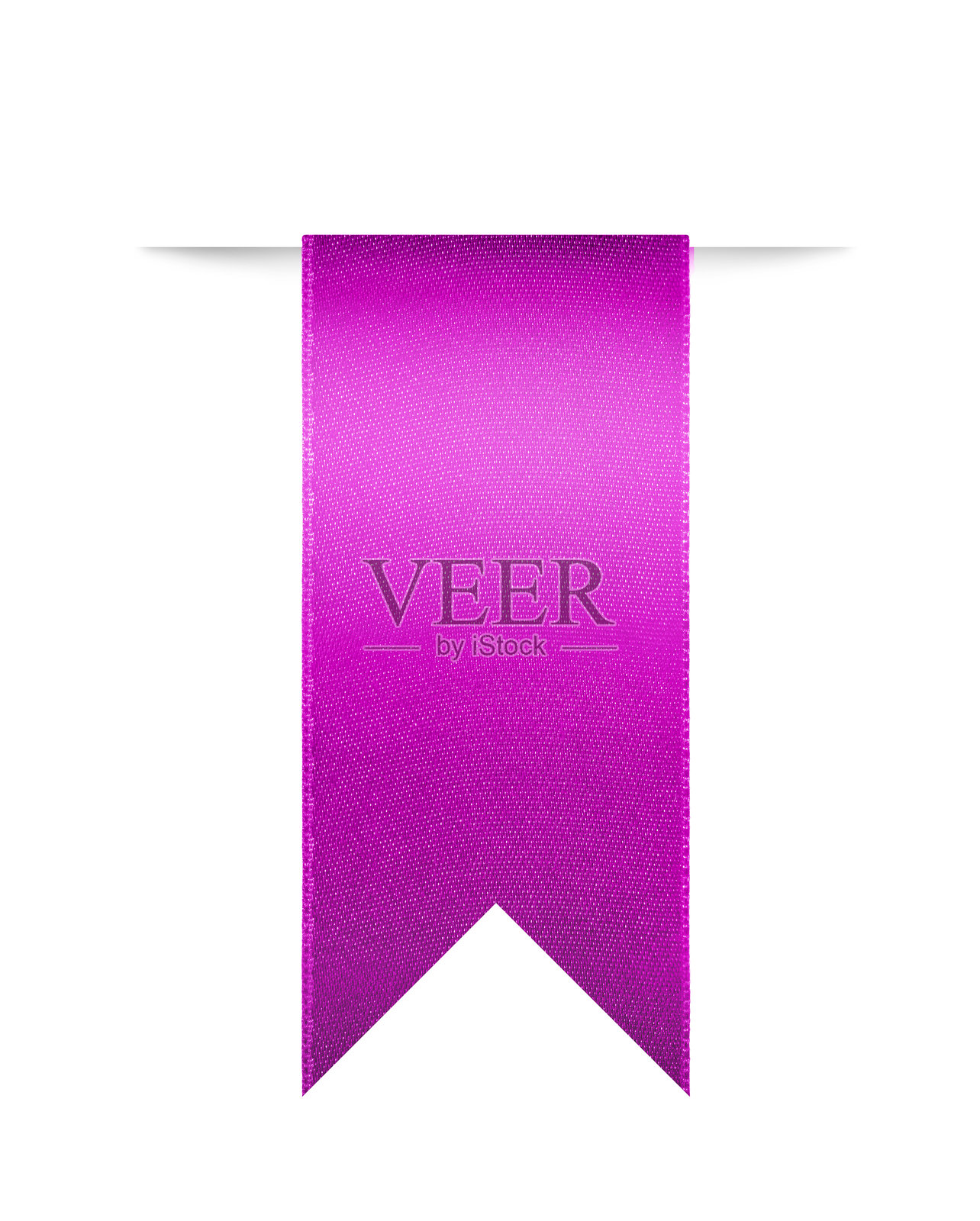 紫色丝带书签图标照片摄影图片