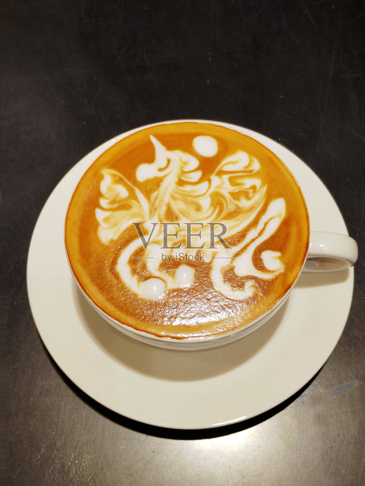 拿铁艺术照片摄影图片