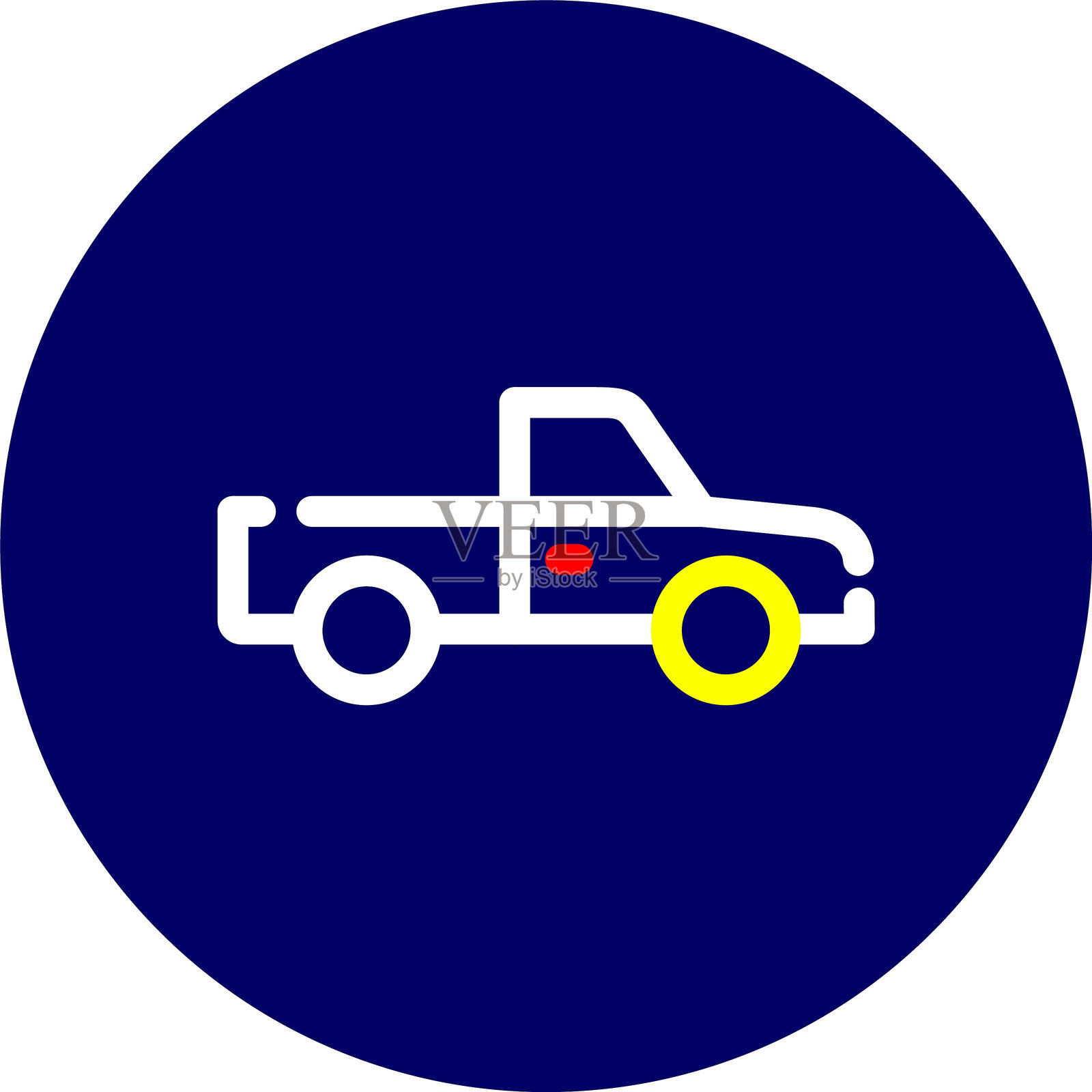 皮卡车图标插画图片素材