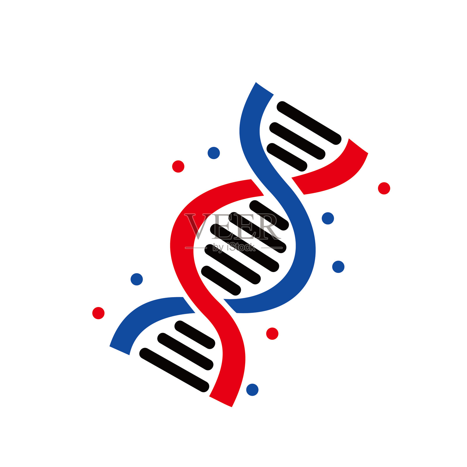 DNA图标设计。插画图片素材