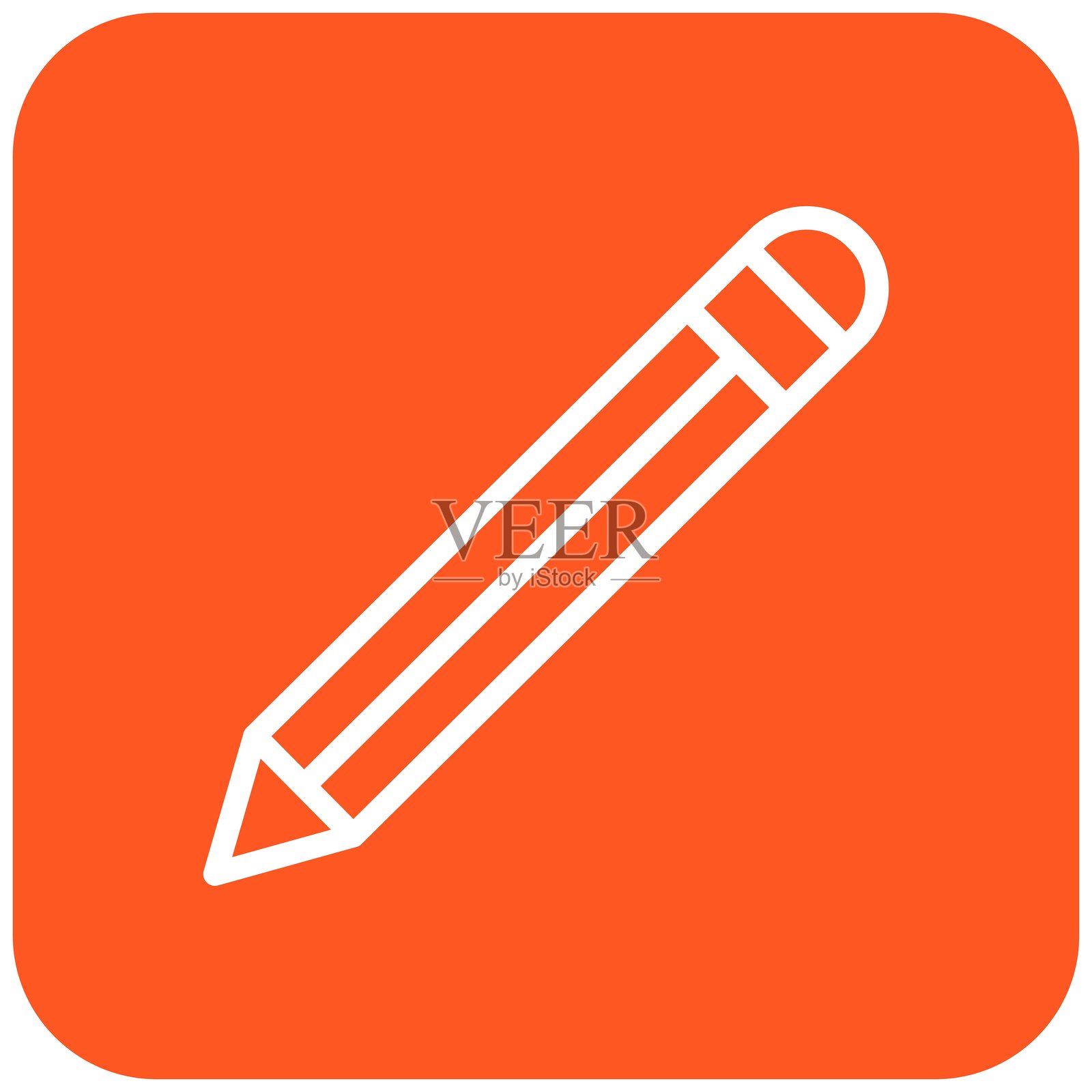 铅笔矢量图标设计插图插画图片素材