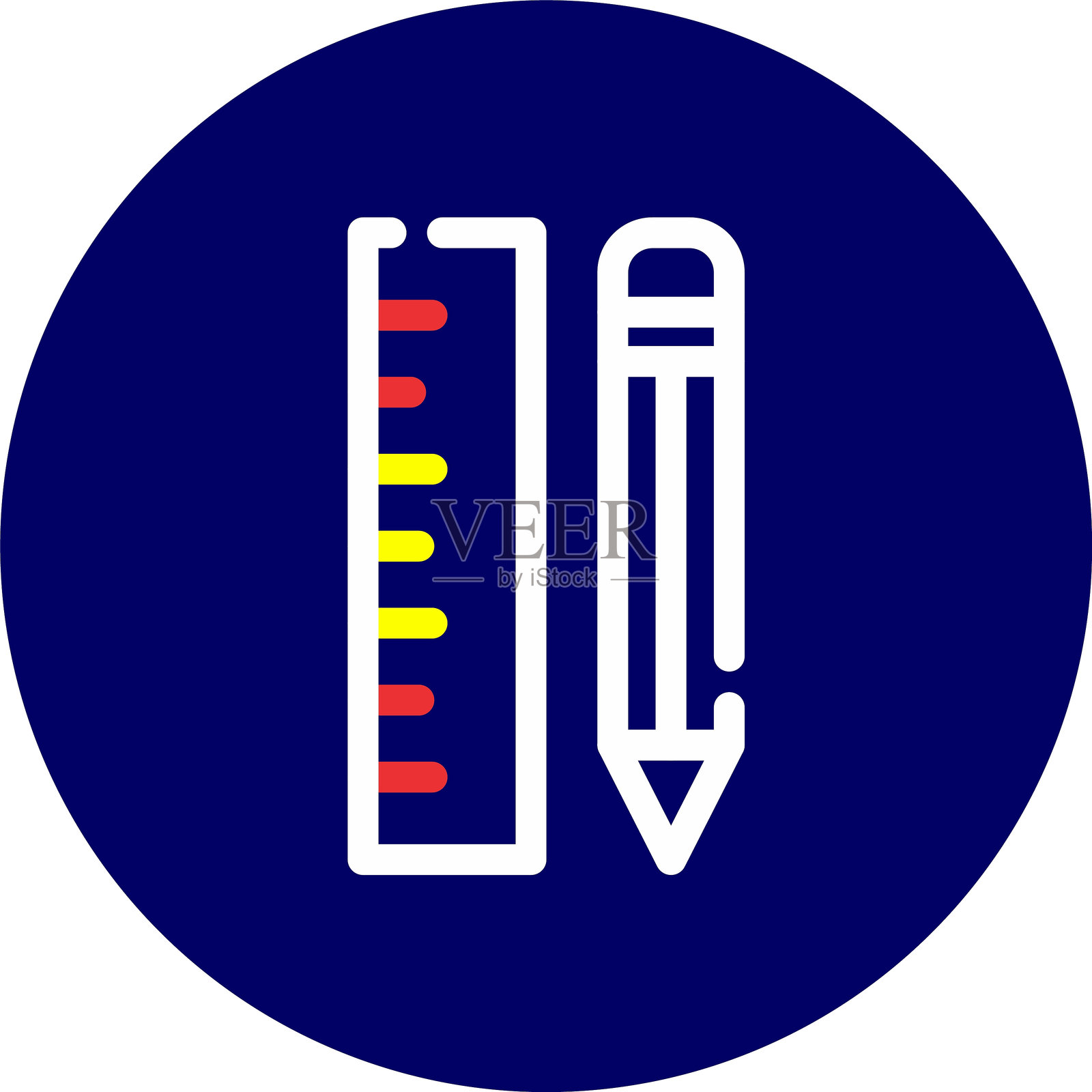 铅笔图标插画图片素材