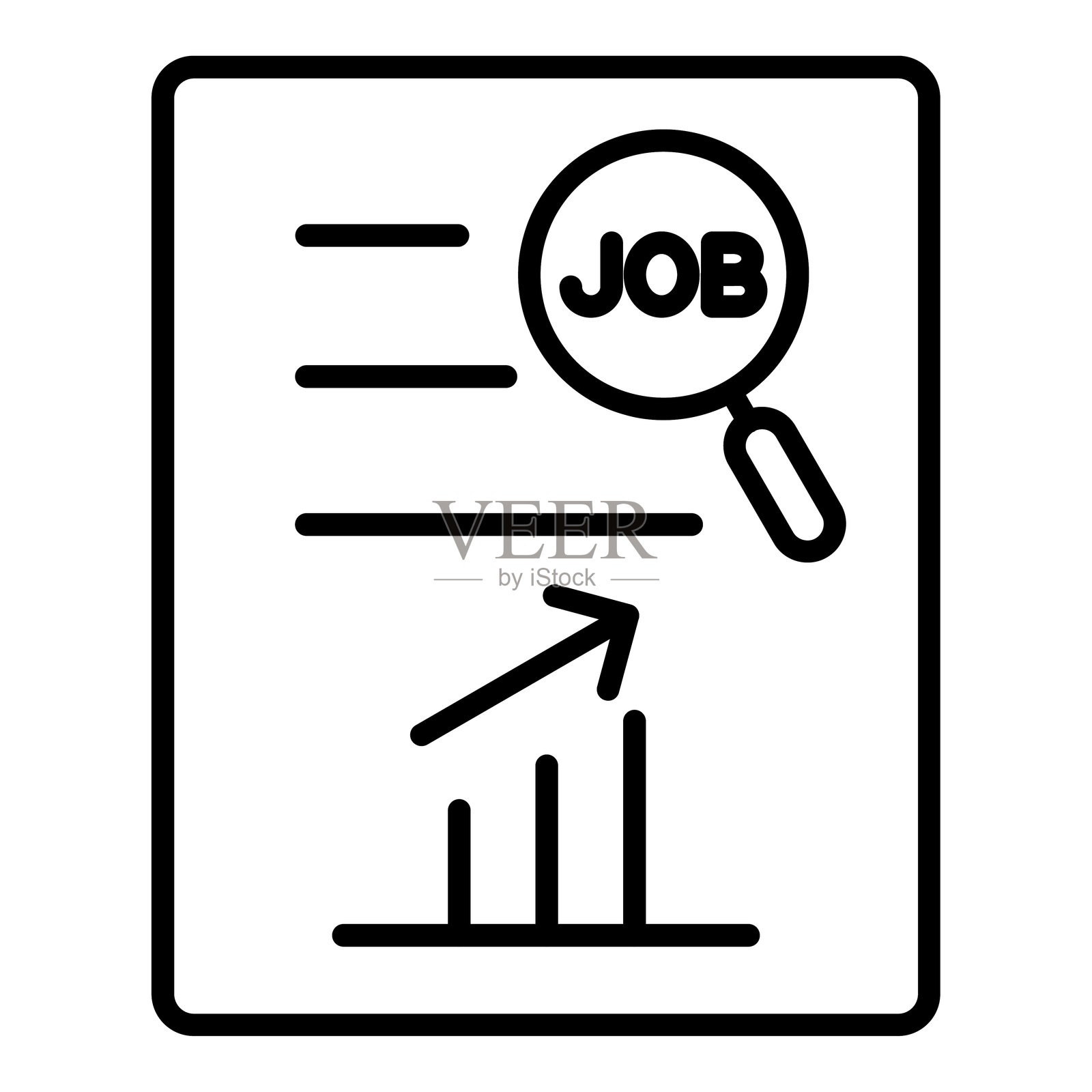 矢量设计工作分析图标风格插画图片素材