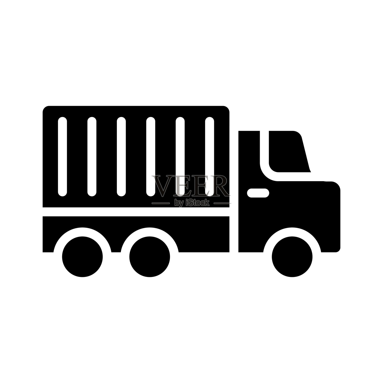 送货卡车矢量图标设计插图插画图片素材