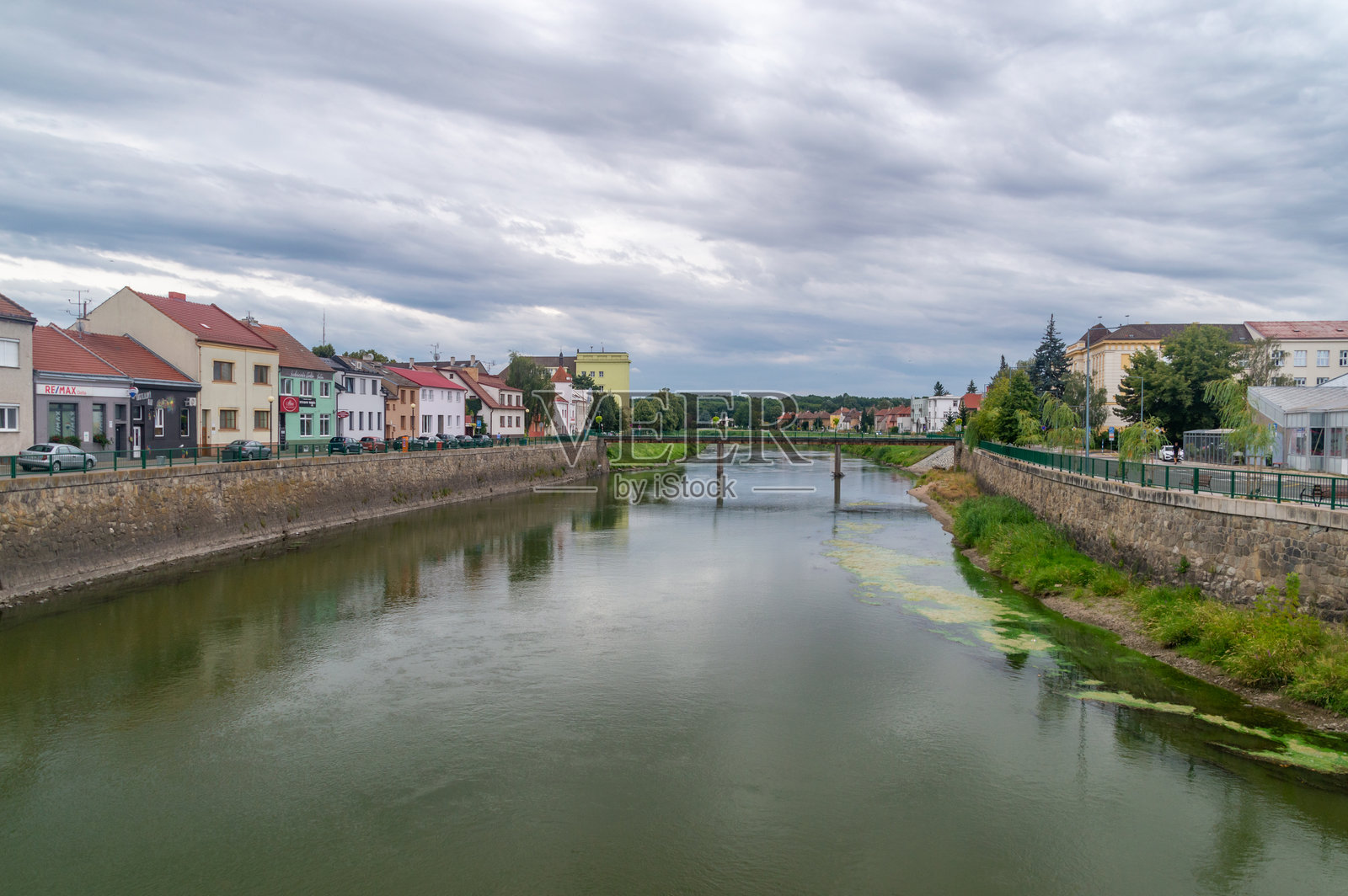 布雷克拉夫的塔亚河。照片摄影图片