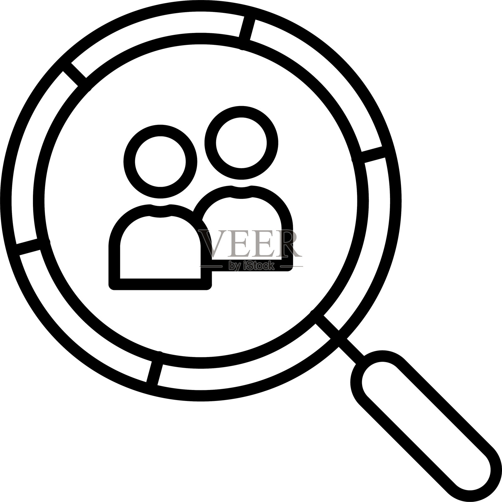 人口统计图标风格插画图片素材