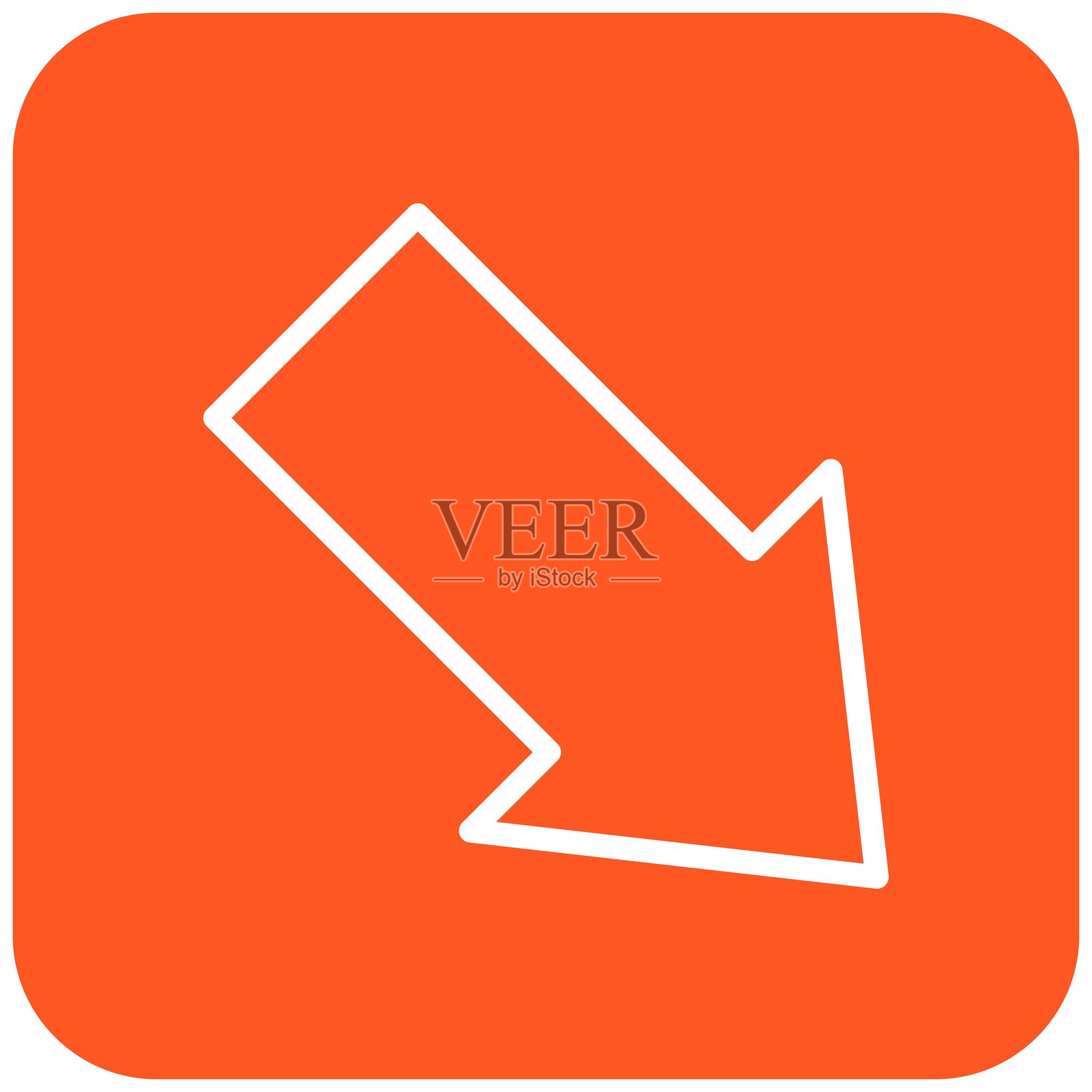 右下角矢量图标设计插图插画图片素材