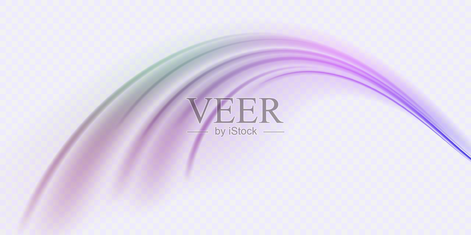 光束插图，霓虹灯条，高速运动背景，透明背景的PNG格式。发光的闪光闪烁轨迹。插画图片素材