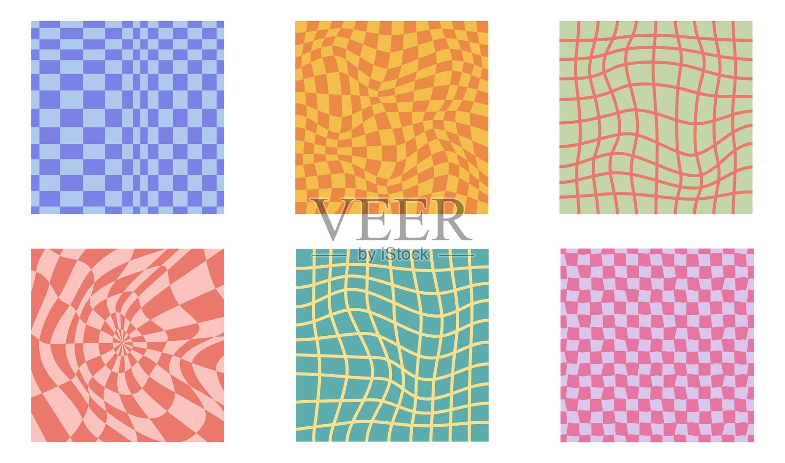 迷幻棋盘海报插画图片素材