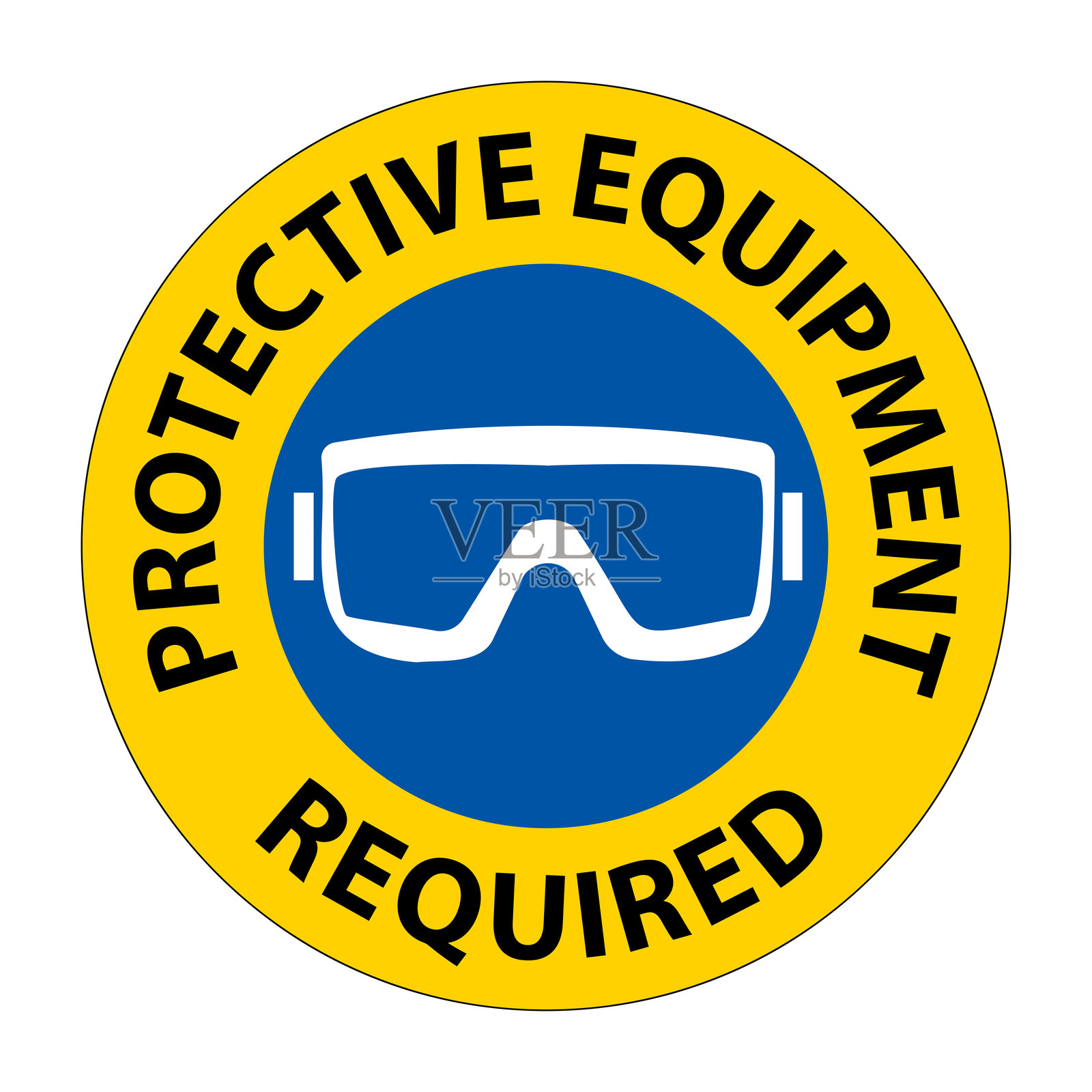 安全装备必需标志插图插画图片素材