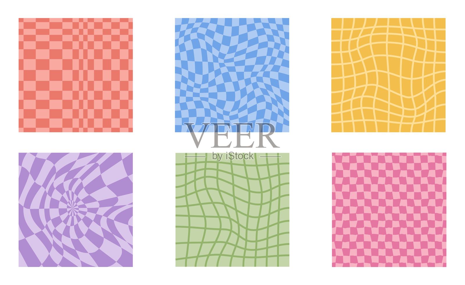 迷幻棋盘海报插画图片素材