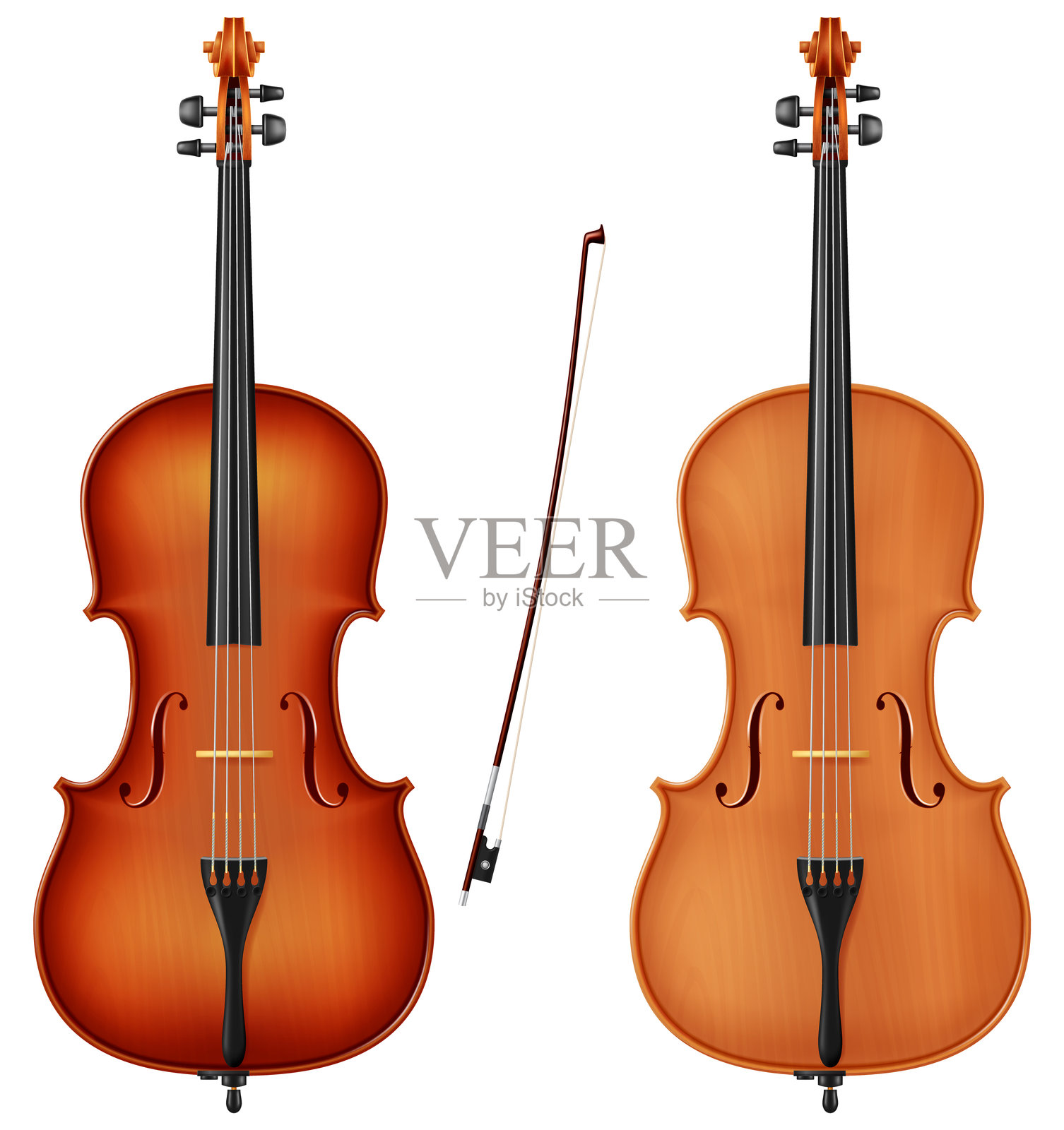 经典大提琴。插画图片素材