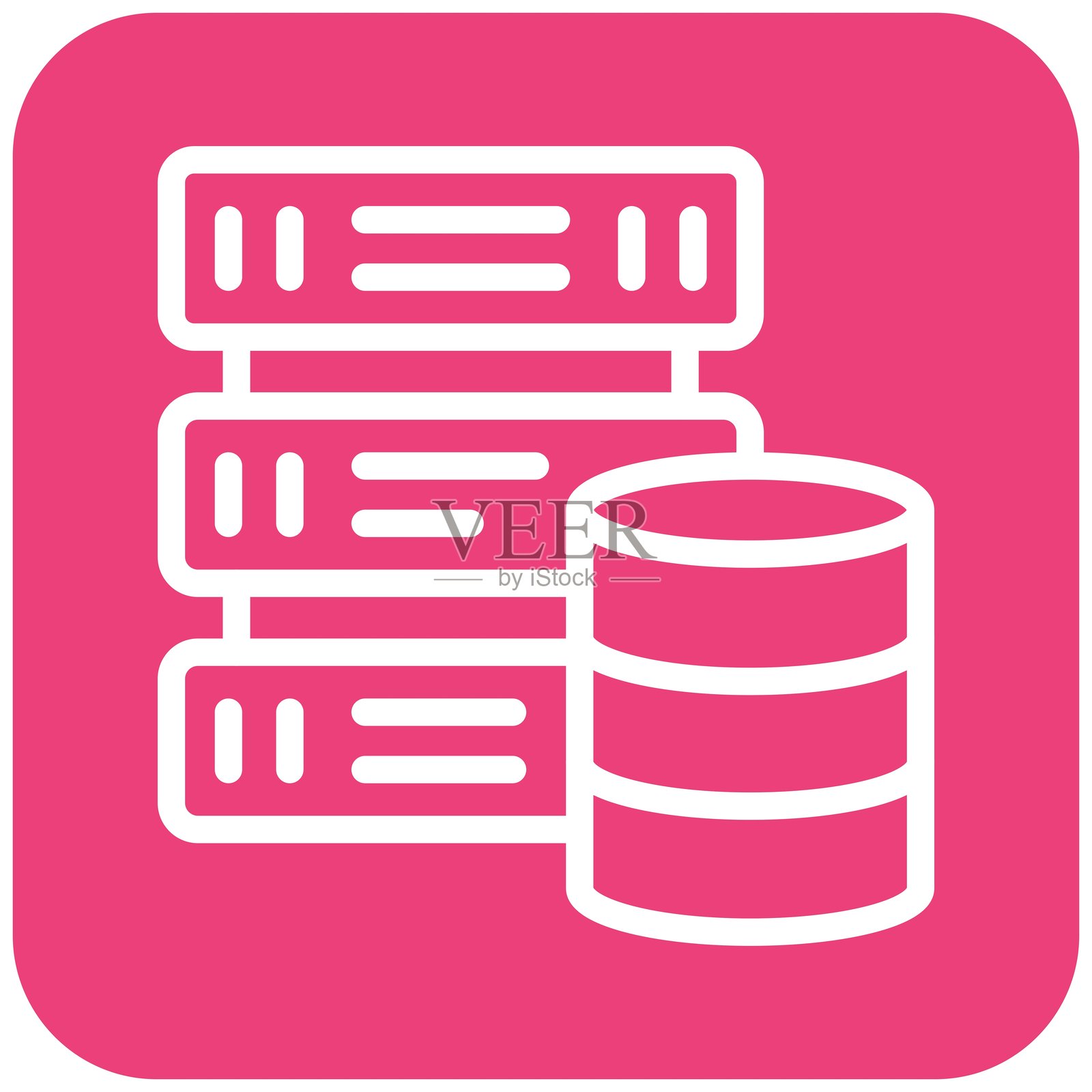 数据库矢量图标设计插图插画图片素材