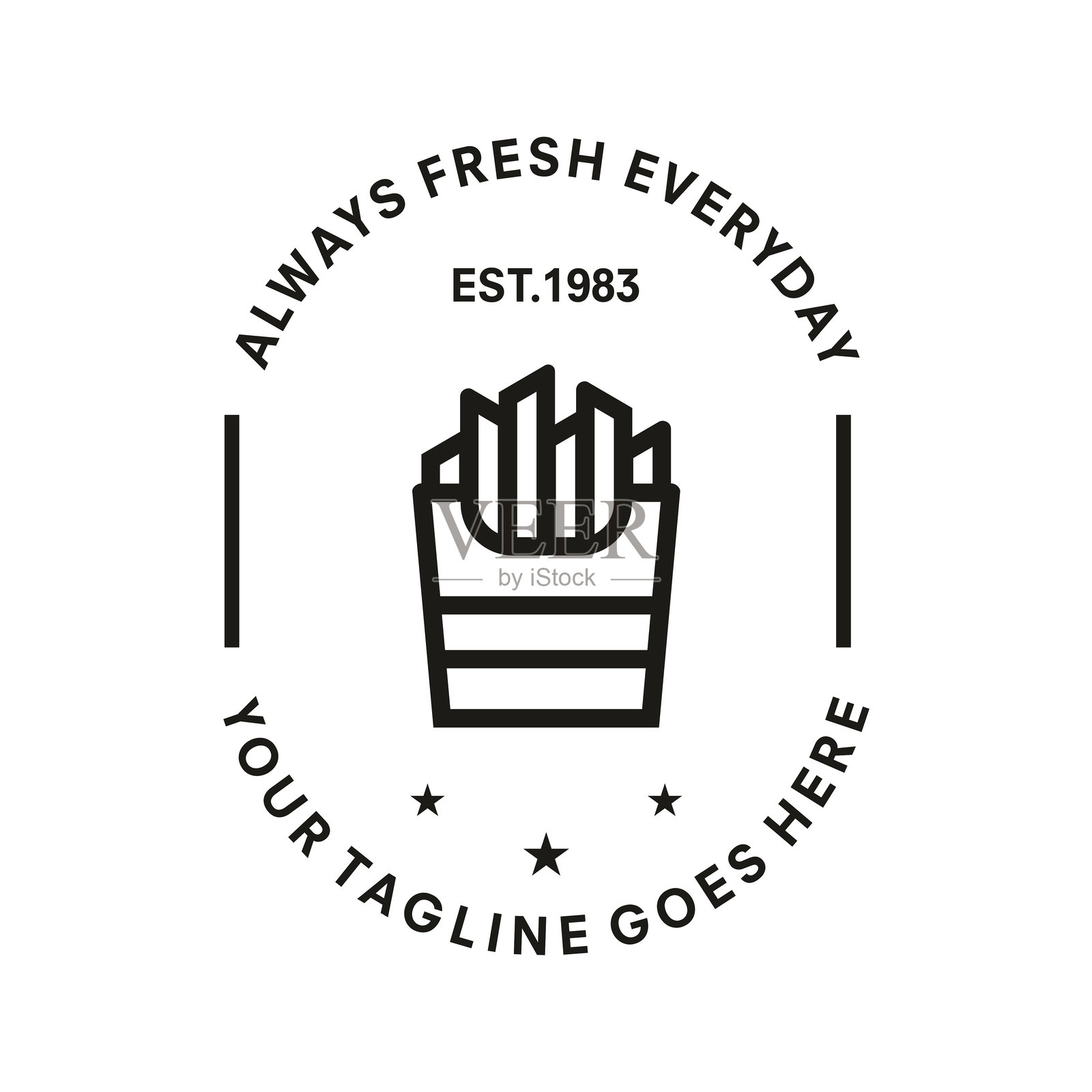 土豆标志矢量模板插图设计插画图片素材