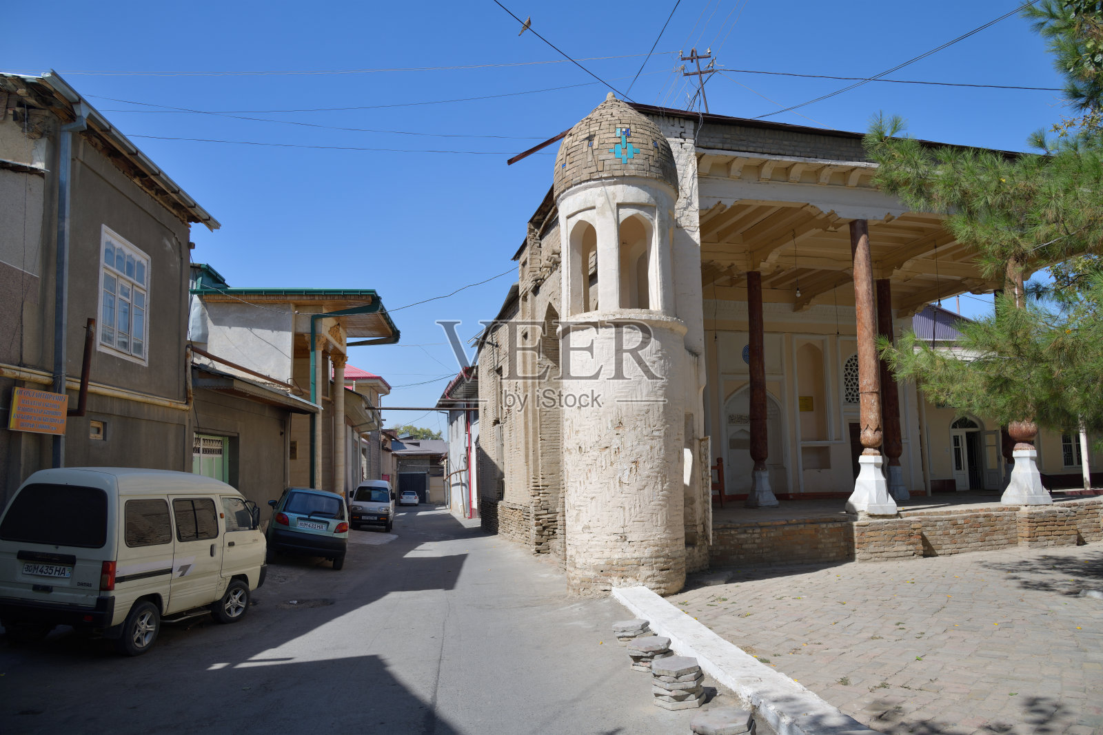 乌兹别克斯坦撒马尔罕街道照片摄影图片