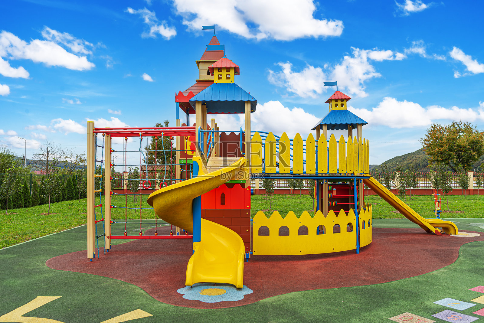 儿童游乐区。照片摄影图片