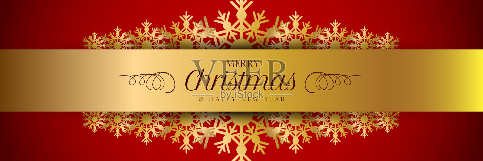 圣诞快乐和新年快乐贺卡插画图片素材