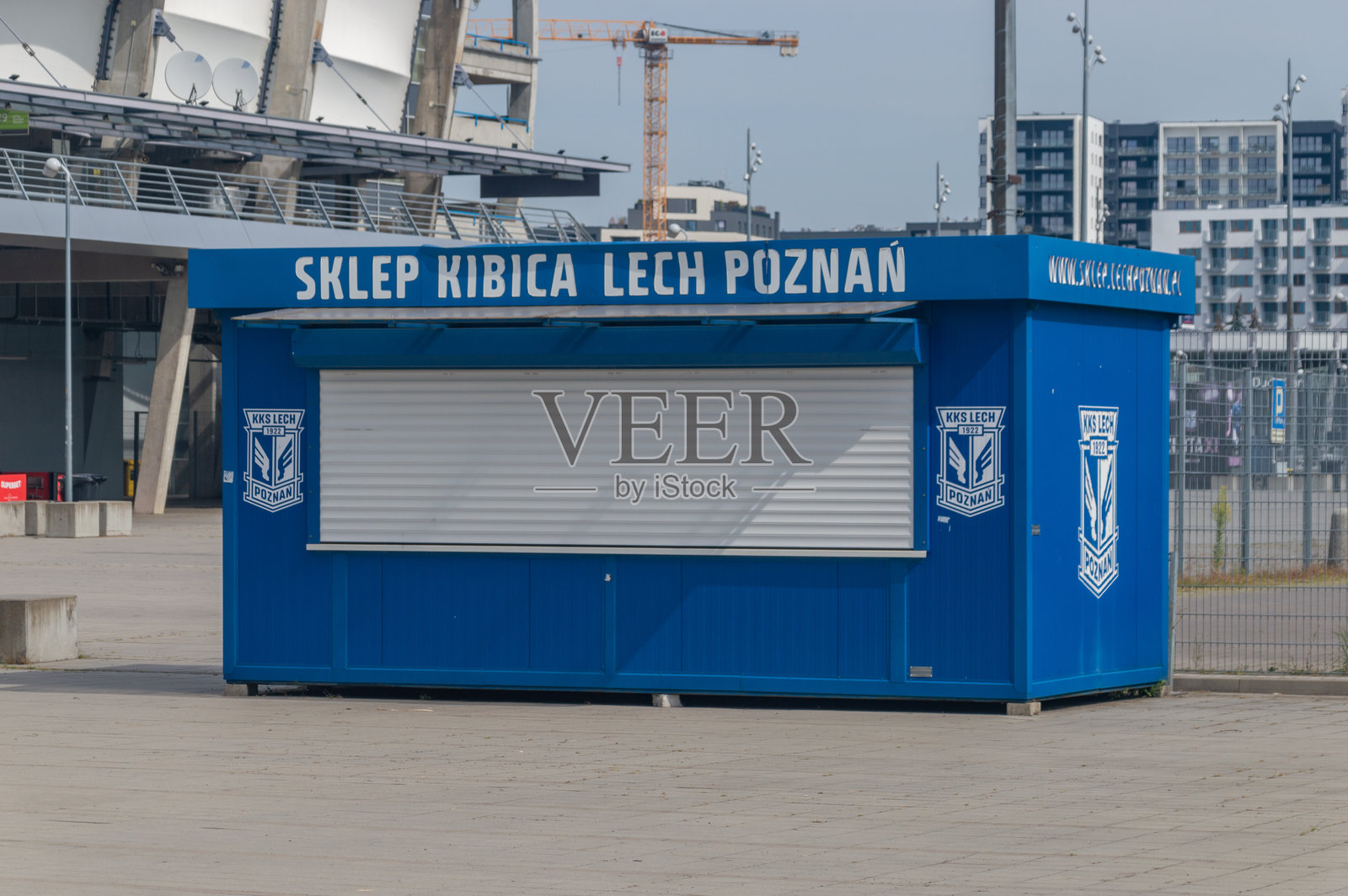 铁路体育俱乐部莱赫波兹南球迷商店照片摄影图片