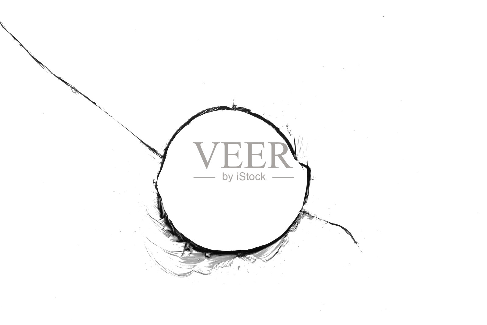 白色背景上的碎玻璃纹理照片摄影图片