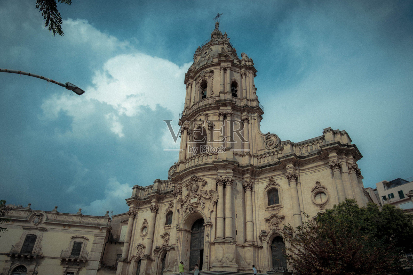 拉古萨自由市镇联合体莫迪卡圣乔治大教堂照片摄影图片