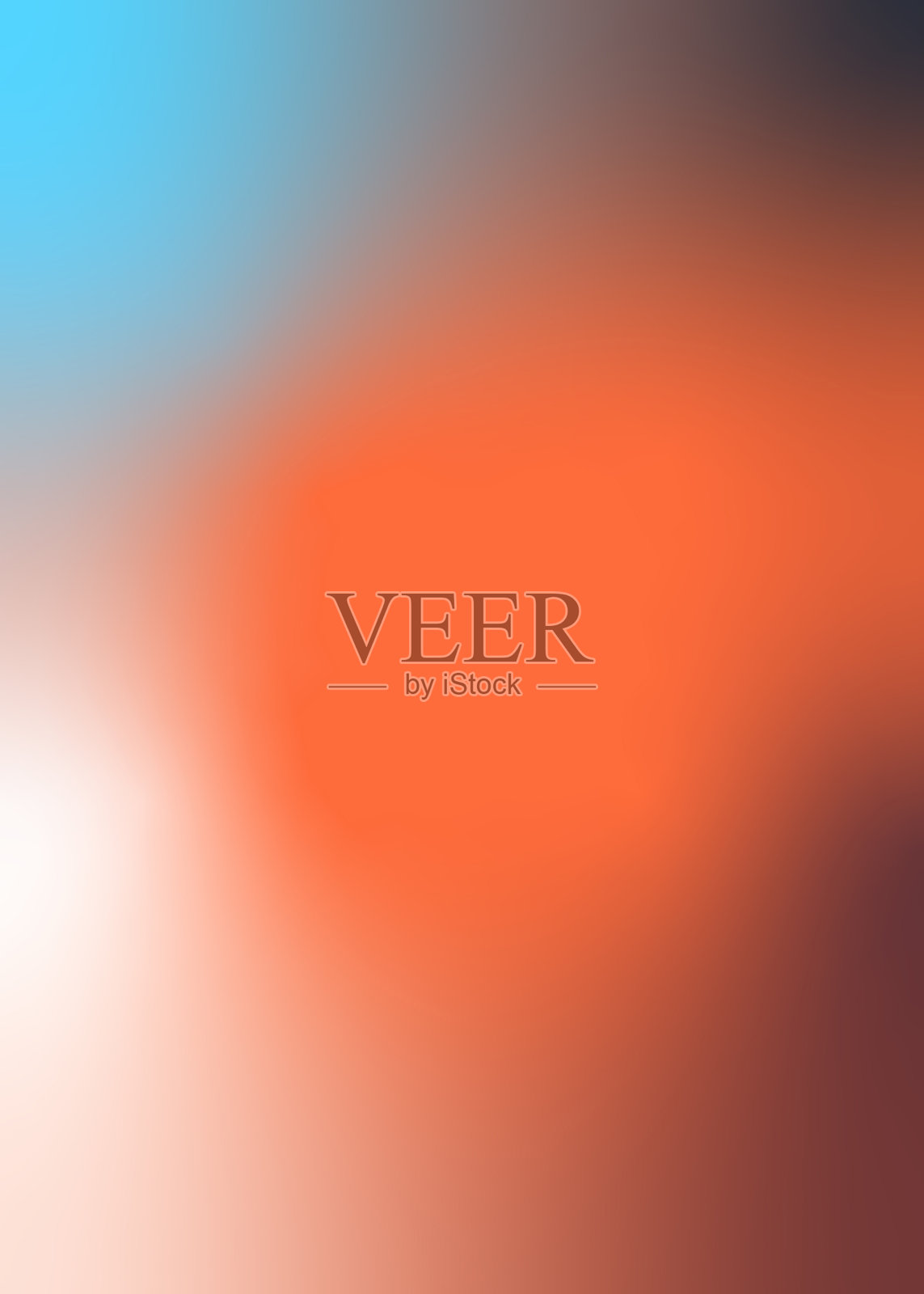 模糊的抽象背景，带有橙色斑点。照片摄影图片