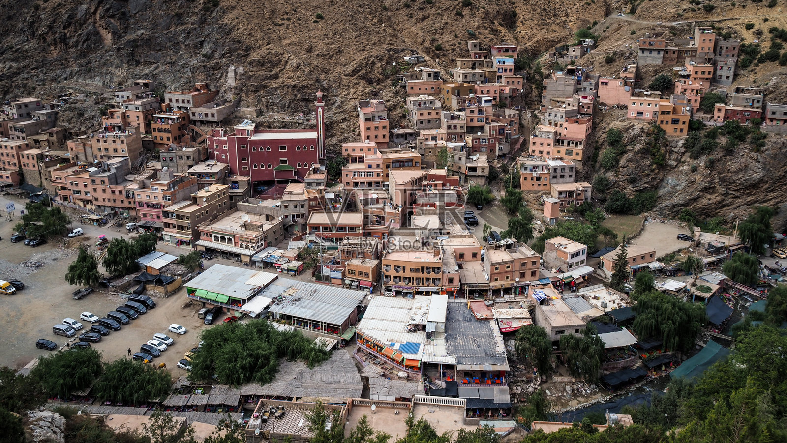 摩洛哥伊姆利尔山谷的风景照片摄影图片