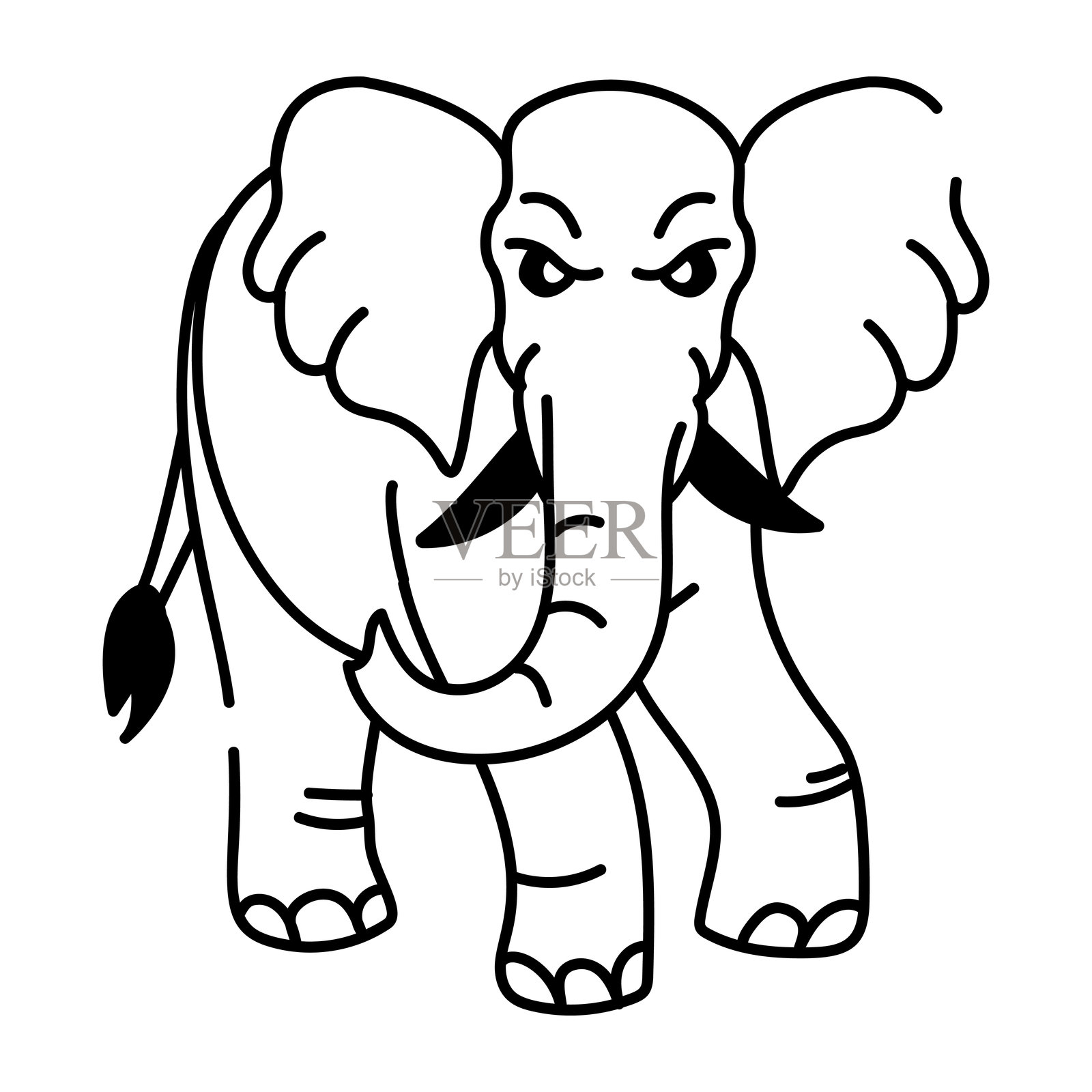 生气插画图片素材