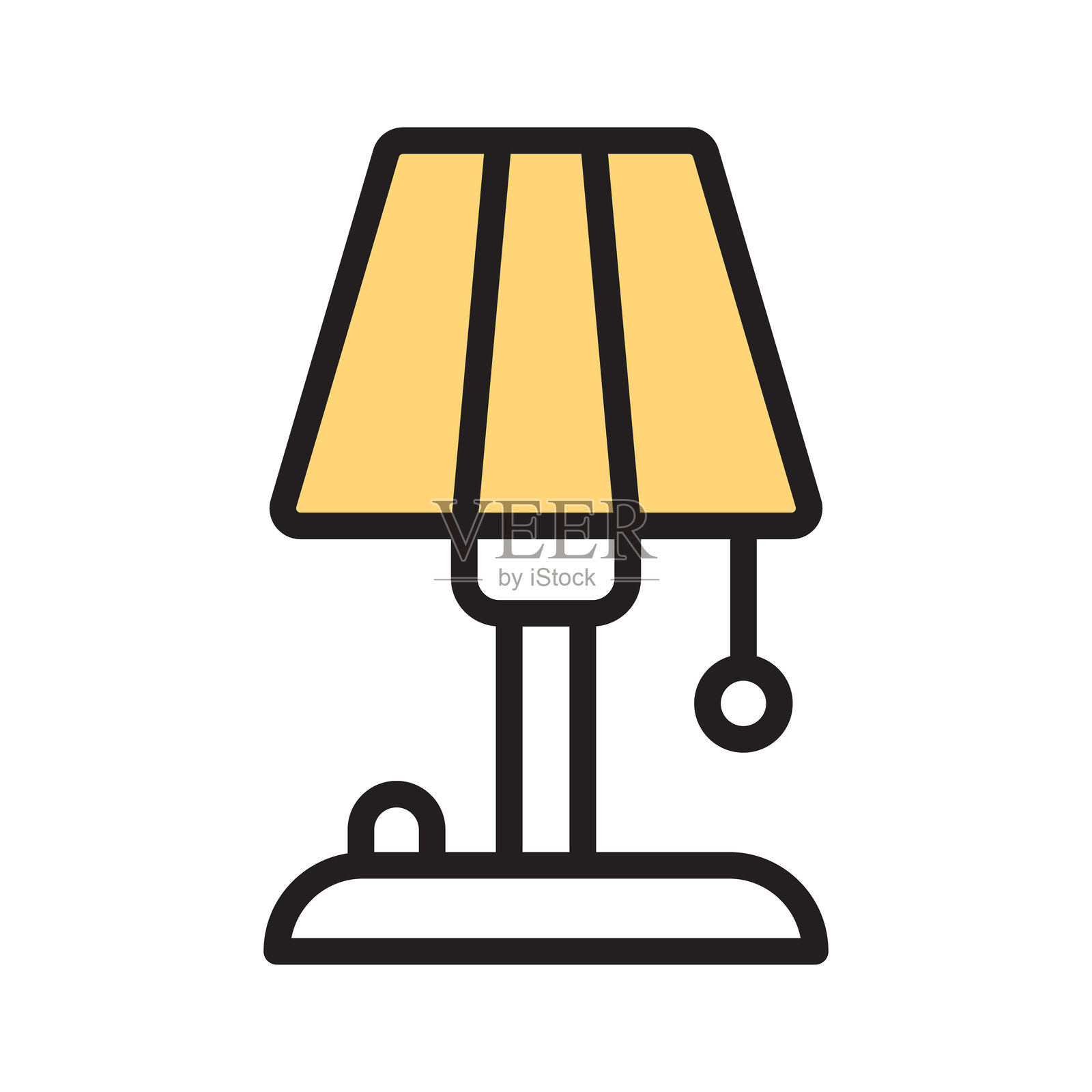 台灯插画图片素材