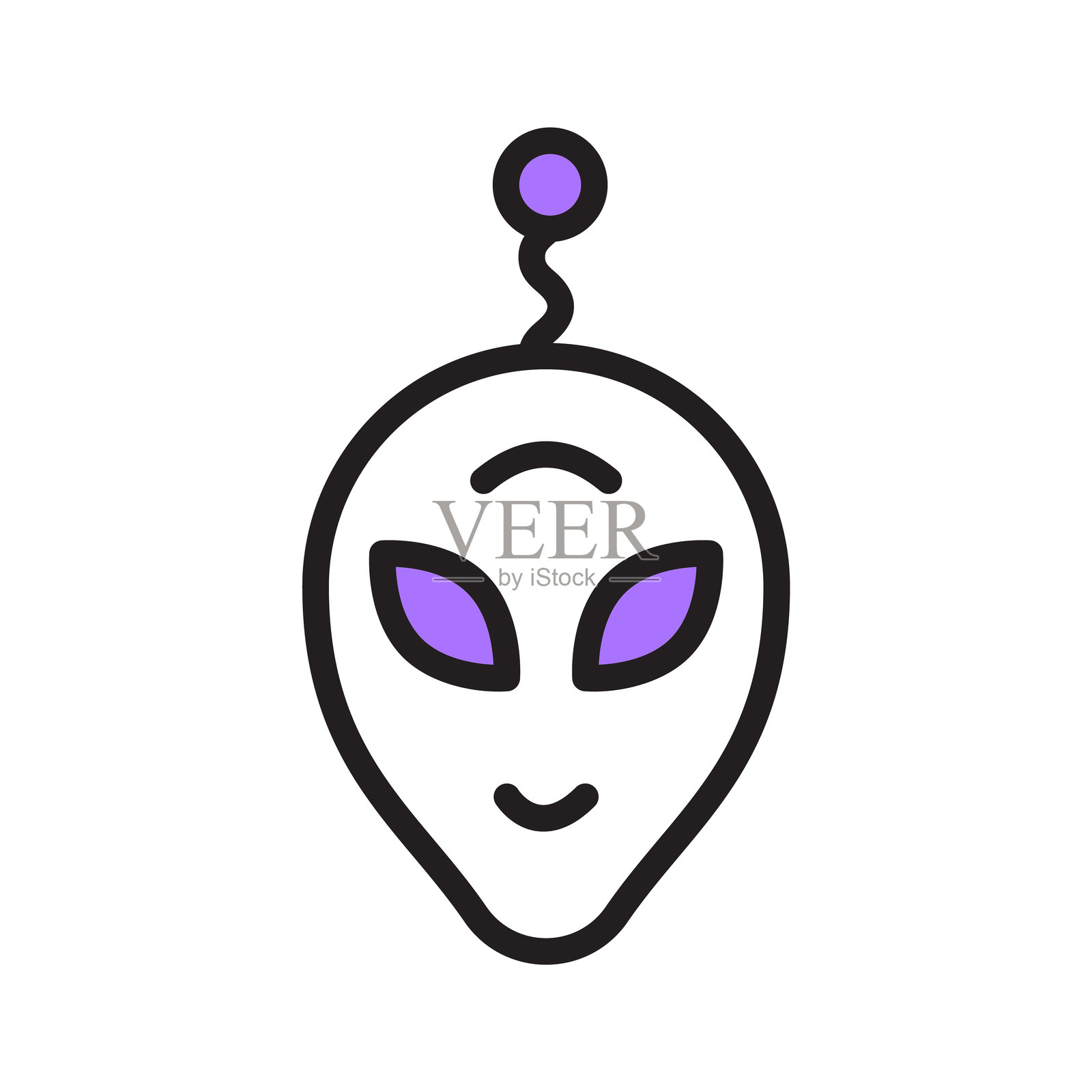 外星人插画图片素材