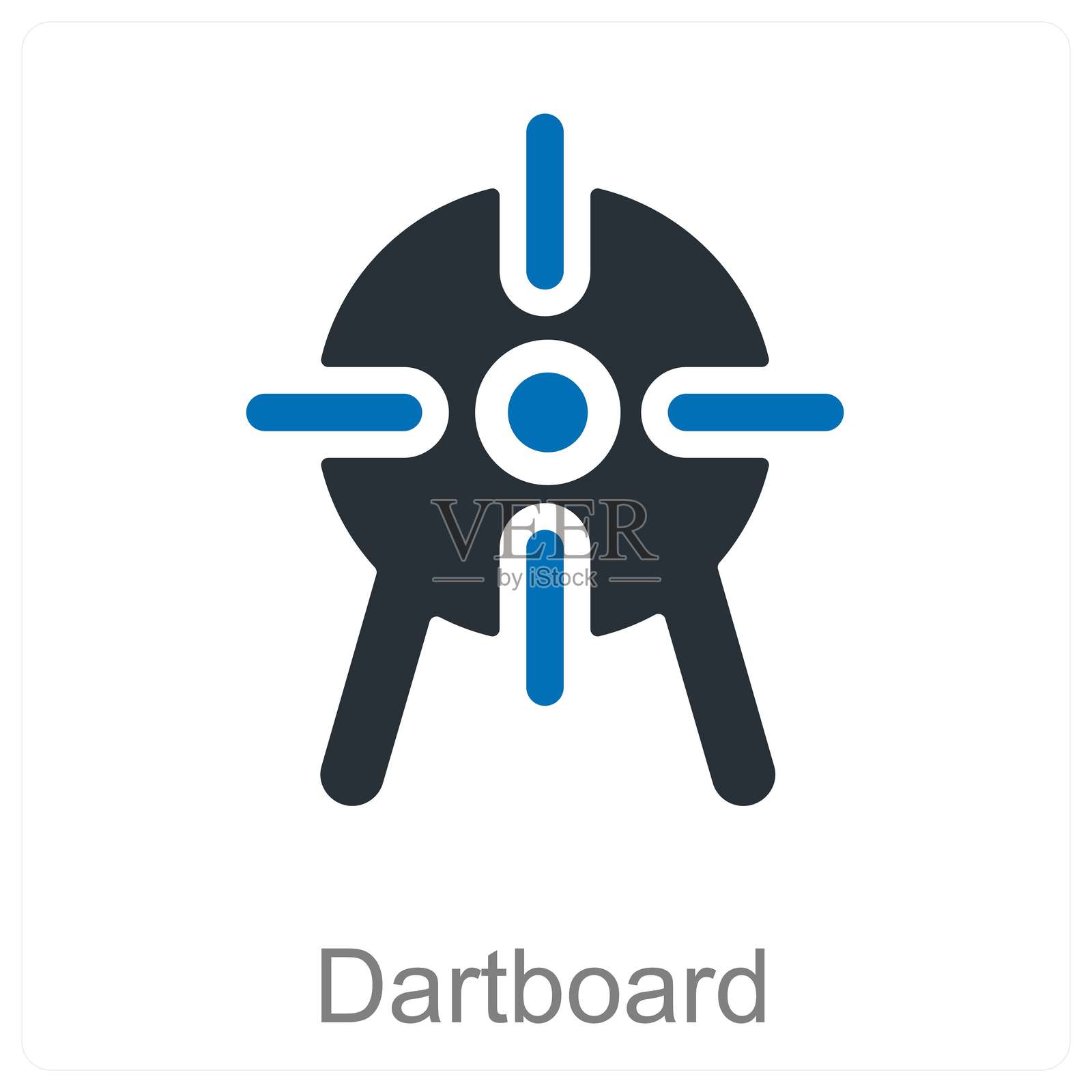 飞镖靶插画图片素材