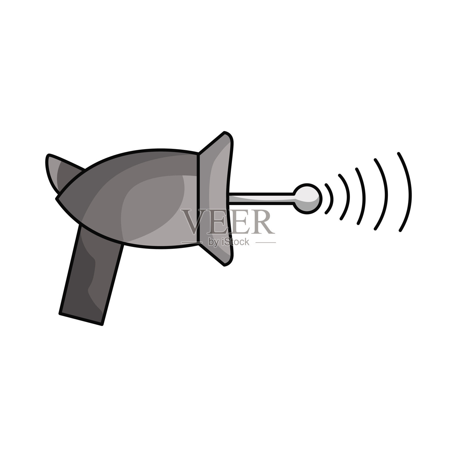 太空枪插画图片素材