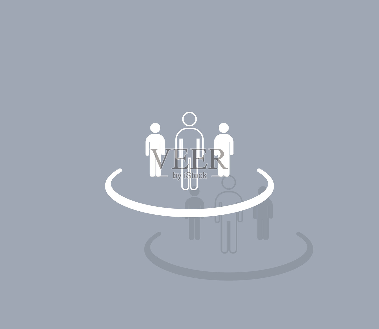 一群人签名插画图片素材