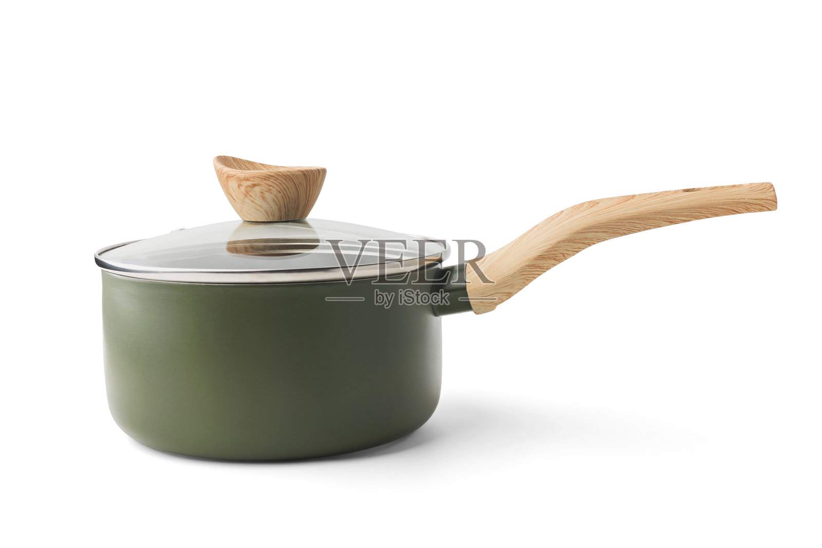 带玻璃盖的厨房锅具照片摄影图片