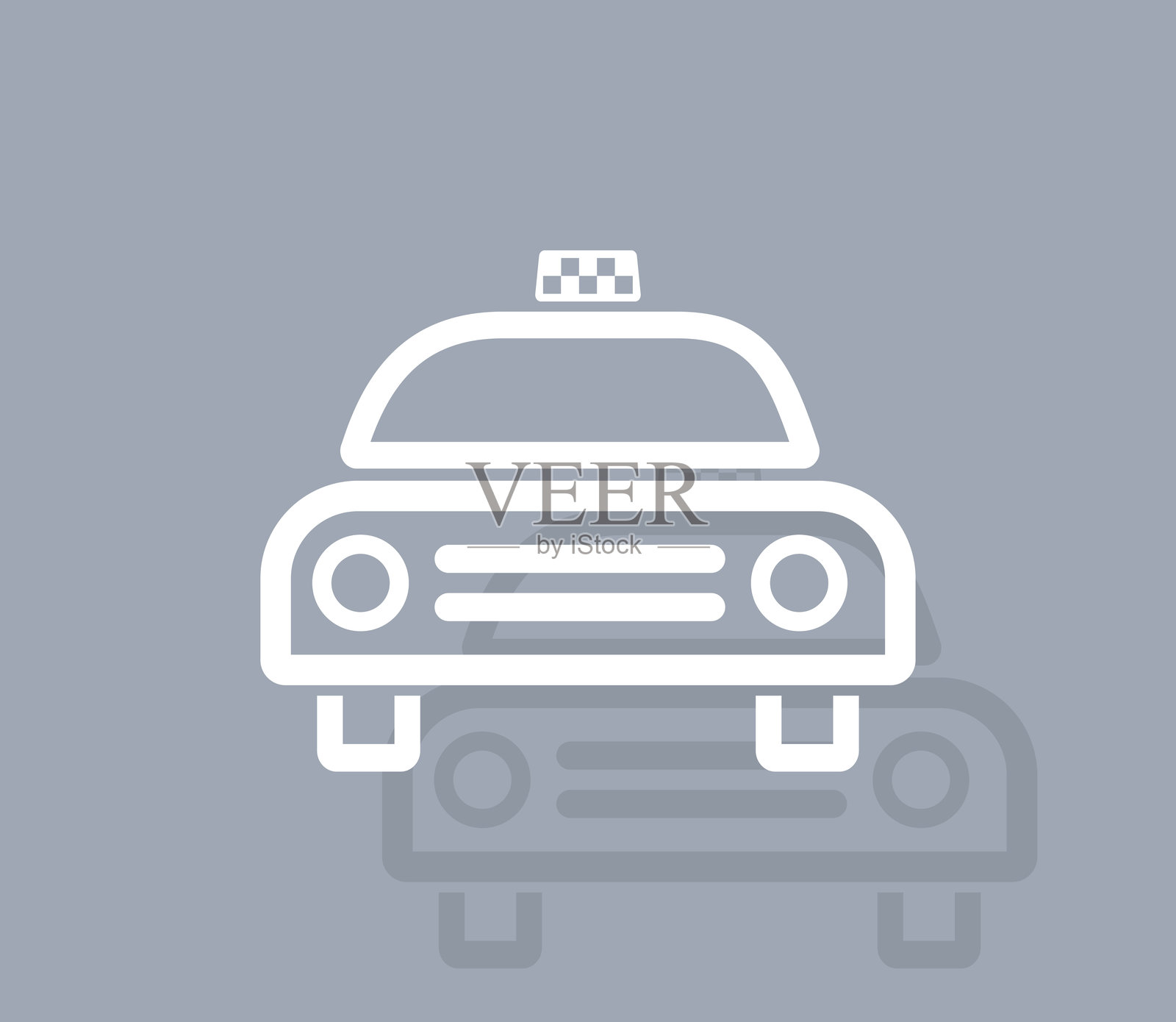 出租车图标插画图片素材