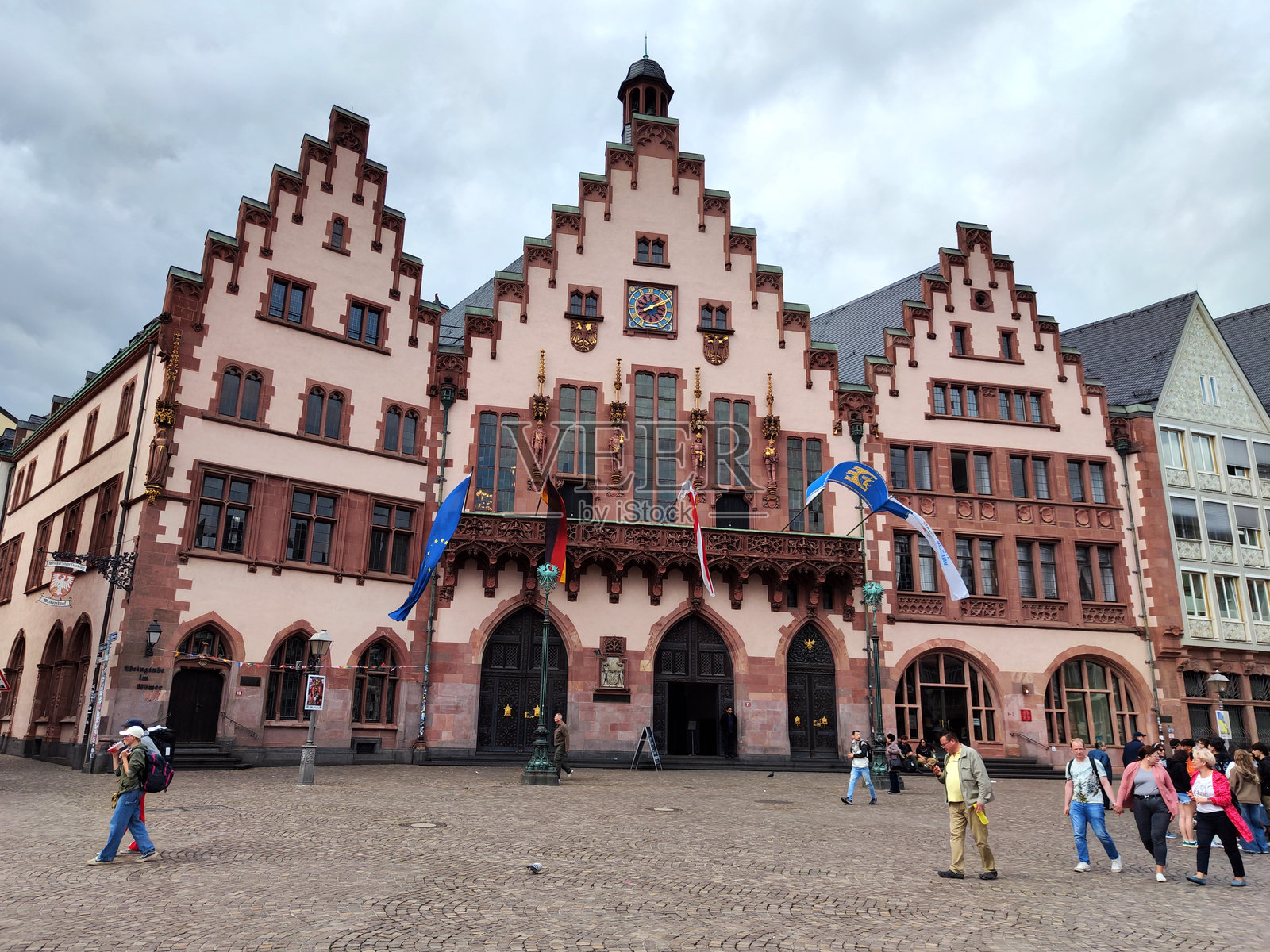 德国法兰克福的罗马贝格广场照片摄影图片