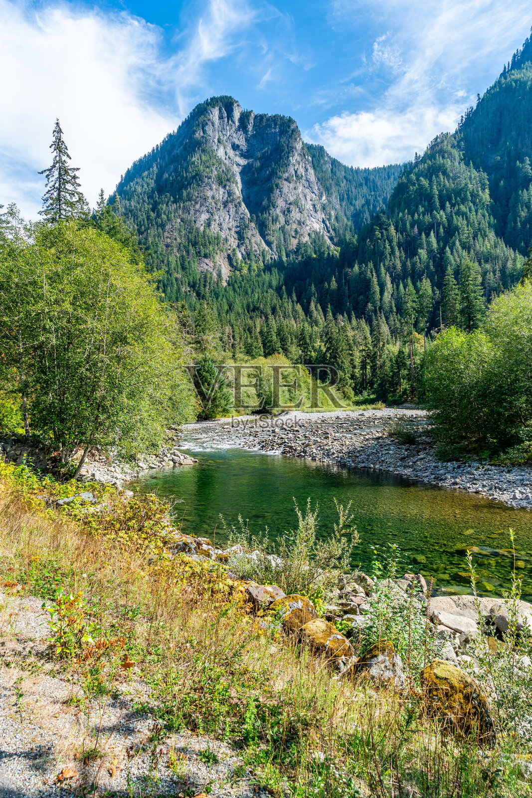 森林山脉河流风景 2照片摄影图片