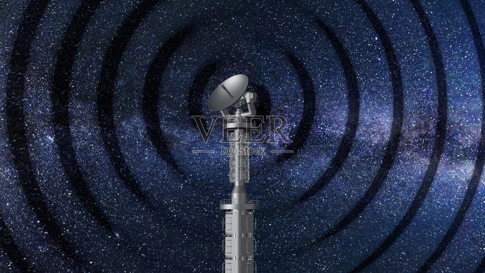 射电望远镜扫描深空照片摄影图片