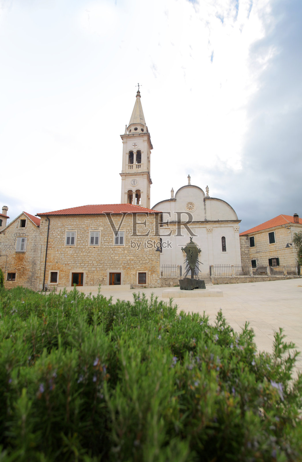 赫瓦尔岛耶尔萨广场，克罗地亚照片摄影图片