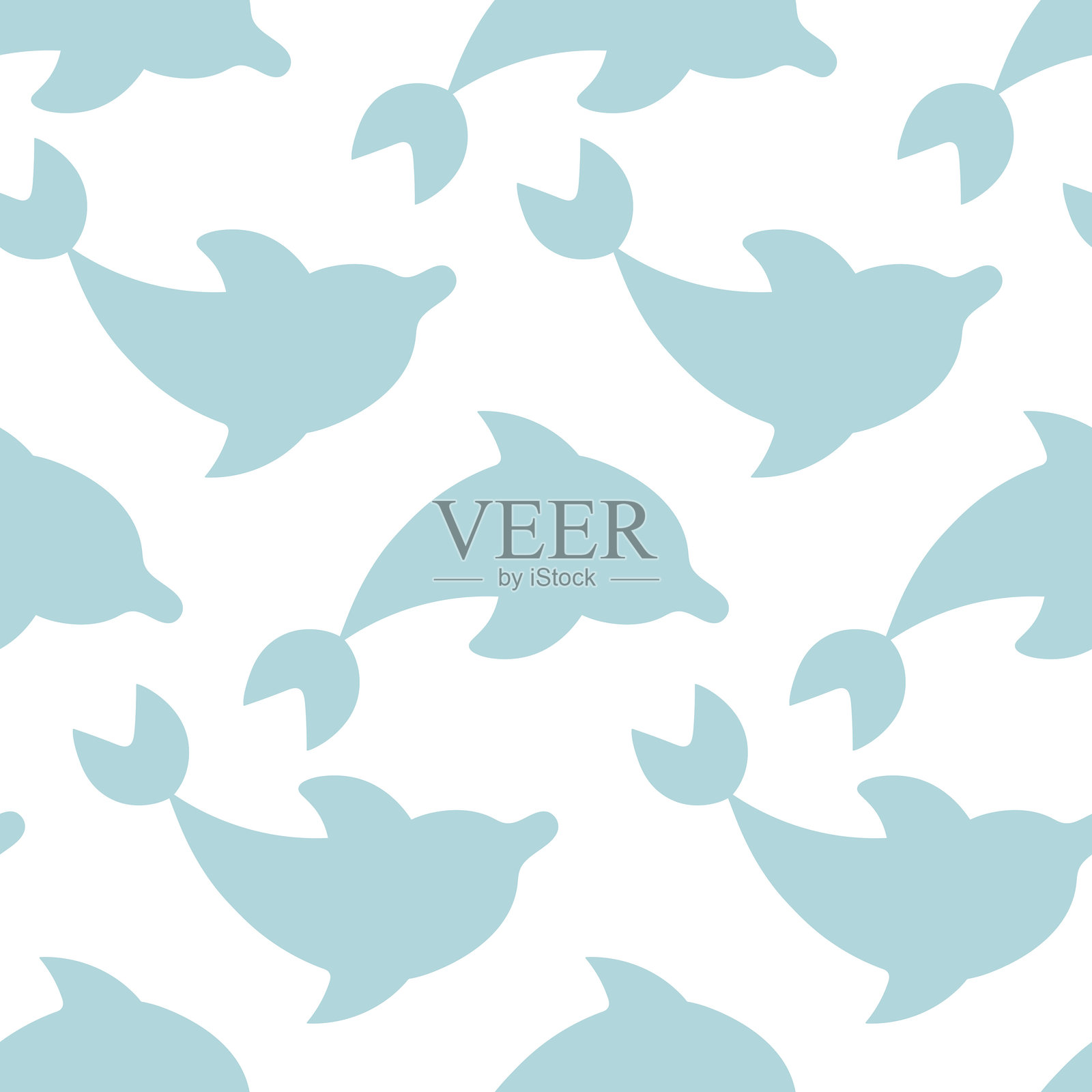 跃出水面的海豚插画图片素材