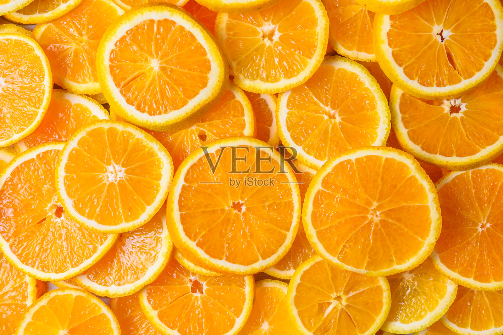 市场上切片橙子的特写镜头照片摄影图片