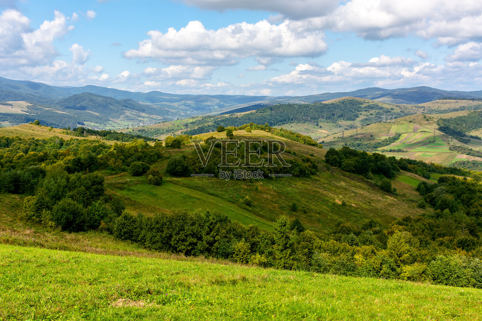 秋季的山区乡村风景照片摄影图片